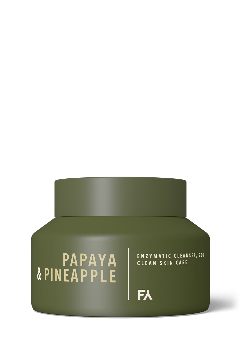 Product image of the Papaya & Pineapple Enzymatic Cleanser by Fields of Yarrow with a transparent background
